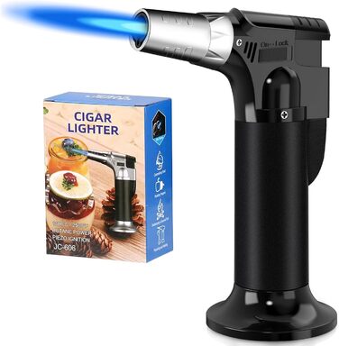 Фламбер (Royouzi) з блокуванням безпеки: регульований, наповнюваний, для приготування Crème brûlée, грилю, приготування їжі, кемпінгу