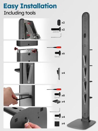 Підставка для пилососа JUPELI, сумісна з V15, V11, DC30, DC31, DC34, DC35, DC58, DC59, DC62. Металева підставка для бездротового пилососа та аксесуарів