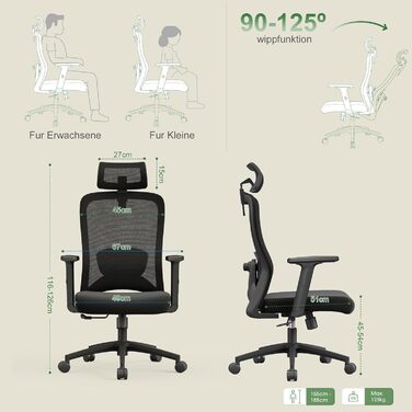 Зручний складаний стілець для кемпінгу Caliyo: стілець-крісло для відпочинку на природі, риболовлі та подорожей (120 кг)