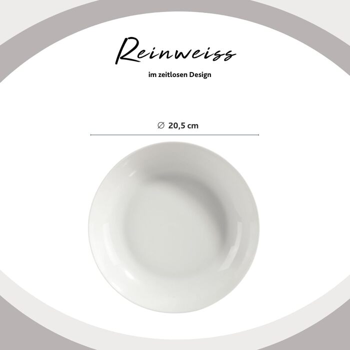 Набір посуду SÄNGER Kombiservice New Port 36 предметів на 6 осіб | PREMIUM COLLECTION (супорієра та супові тарілки 7 предметів)