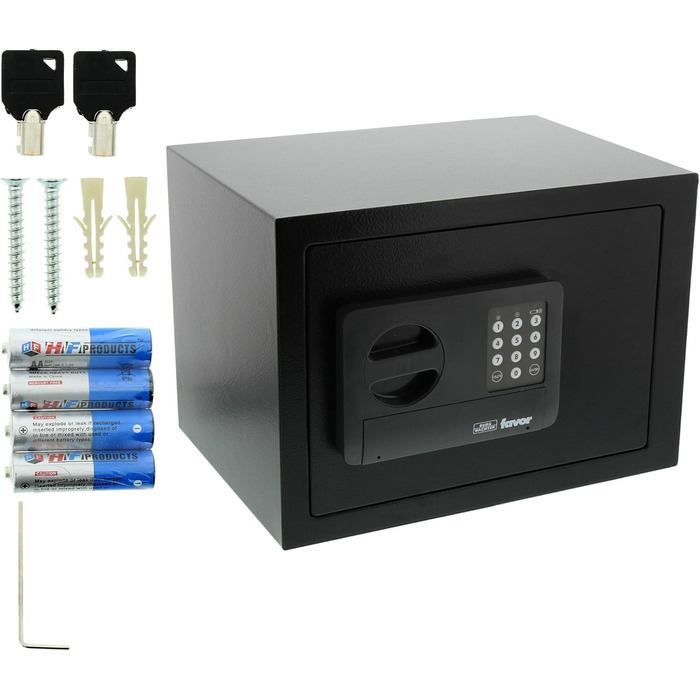 Торговий сейф Burg Wächter Favor S3 E з кодовим замком, чорний (250 x 350 x 250 мм), електронний, однотуровий