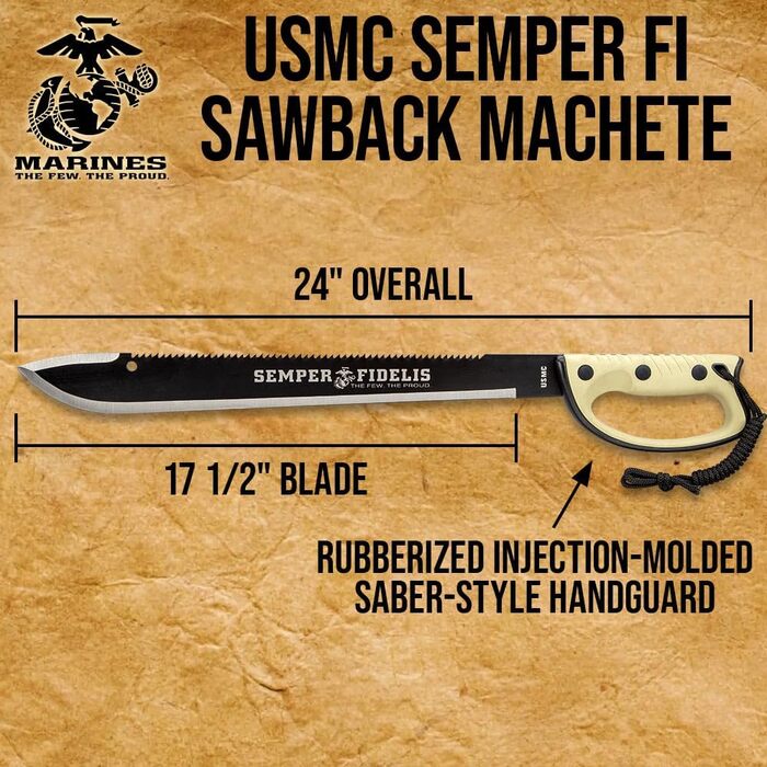 Ніж USMC Semper Fi Sawback з пилкою, колекційний
