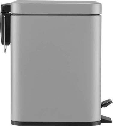 Третемір BLACK+DECKER BXBN0007E з м'яким закриттям кришки, нержавіюча сталь, 30 x 14 x 29 см (сірий, 5 л, прямокутний)