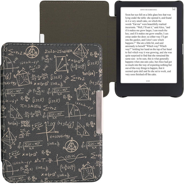 Чохол-книжка kwmobile для Tolino Shine 3 - яскравий чохол для eReader, блакитний, жовтий, зелений (комбінація зелено-жовтий)