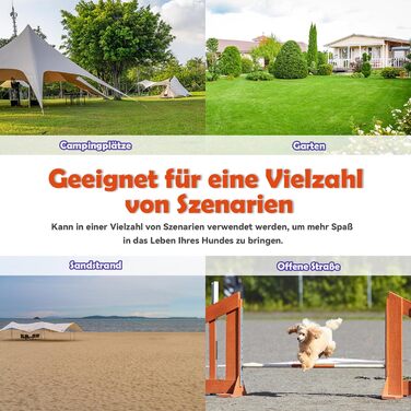 Набір для аджиліті для собак: перешкоди, стрілки для слалому, обладнання для тренувань. Регульована висота, 104x70x101 см, зелений