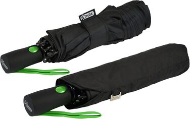 Чорно-зелений парасолька-тростина з великим куполом 106 см з фібергласу