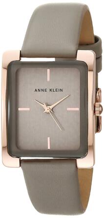 Жіночий шкіряний годинник Anne Klein (Сірий)