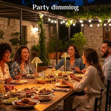 Світлодіодний настільний світильник Rosnek бездротовий, акумуляторний 4000 mAh, диммується, з магнітним кріпленням 360°, 3 режими освітлення, для дому та вулиці (Золотий, 2 шт)