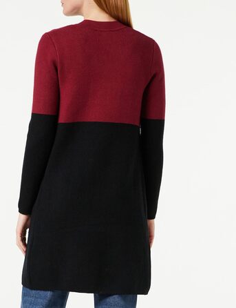 Жіночий жилет-кардиган Morgan Long Mblock, бордовий/чорний