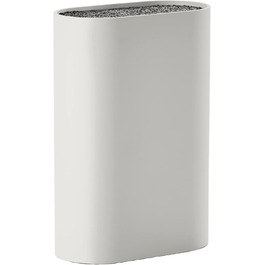 Zone Denmark Singles Knife Block without Knife, Knife Block, Knife Holder, Knife Stand, Storage for all Knives, 17 x 9 cm, Height 24 cm, Warm Grey (Grey)