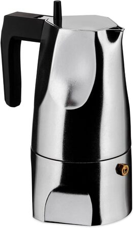 Кавомашина еспресо Alessi Ossidiana MT18/3 B з алюмінію, 3 чашки