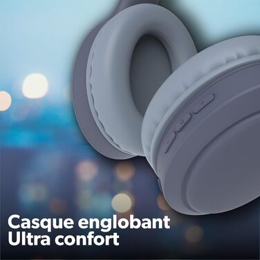 Бездротові навушники T'nB, складні, з пасивною шумоізоляцією, Bluetooth, стерео, мікрофон, до 30 годин роботи, зелено-блакитні