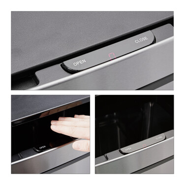 Relaxdays 3-Compartment Waste Sorting System with Sensor