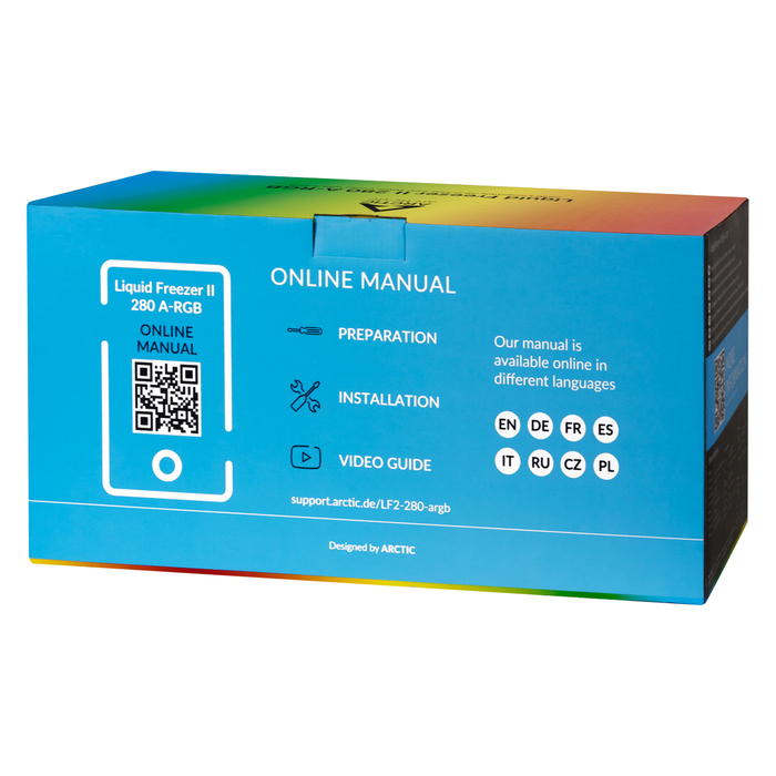 Рідинне охолодження Arctic Liquid Freezer II 280 a-RGB, 2 вентилятори