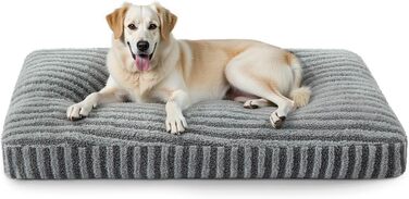 Ліжко для собак середніх порід, м'яке, знімне, з корзиною, неслизьке, 74x53x8 см (119x74x10 см), сірий колір