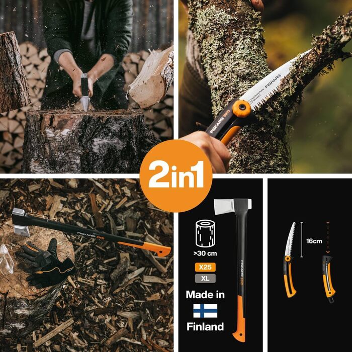 Точилка для сокир та ножів Fiskars Xsharp, керамічна, чорно-помаранчевий колір, 1000601