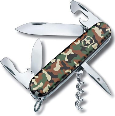Швейцарський ніж Victorinox Spartan, мультитул, армійський ніж з 12 функціями, камуфляж