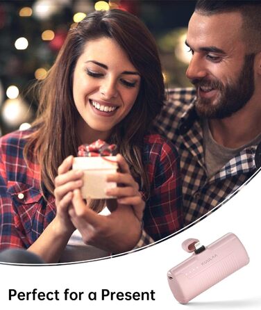 Портативний повербанк 4500mAh з PD для iPhone (персиково-рожевий)