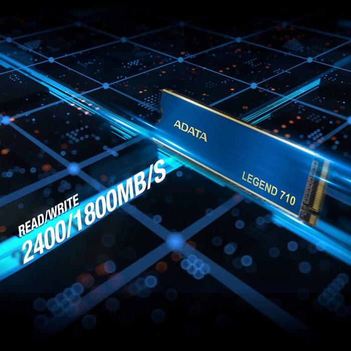 SSD ADATA Legend 710 M.2 1TB PCIe Gen3x4 NVMe 2280 (2400/1800 MB/s) – Чорний