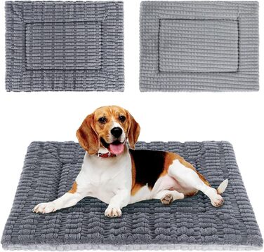 Лежанка для собак IEUUMLER, м'яка та тепла, з memory foam, 90x70 см (Сірий)