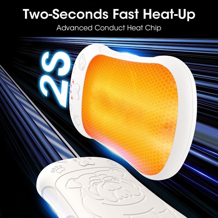 Електричні грілки для рук, 2 шт. 6000mAh, акумуляторні, багаторазові, для активного відпочинку, полювання, гольфу, кемпінгу, теплий подарунок для жінок, чоловіків, дітей, бежевий