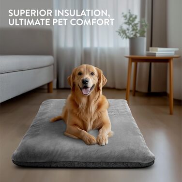 Тепла ковдра для собак та котів Navaris - м'яка термоковдра 100 x 70 см - сіра