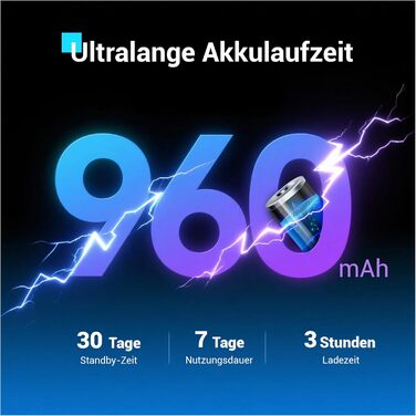 Смарт-годинник Blackview IP68: Компас, 100 днів автономії, Bluetooth-дзвінки, моніторинг серця та сну, 100+ режимів спорту, сумісний з Android/iOS, чорний