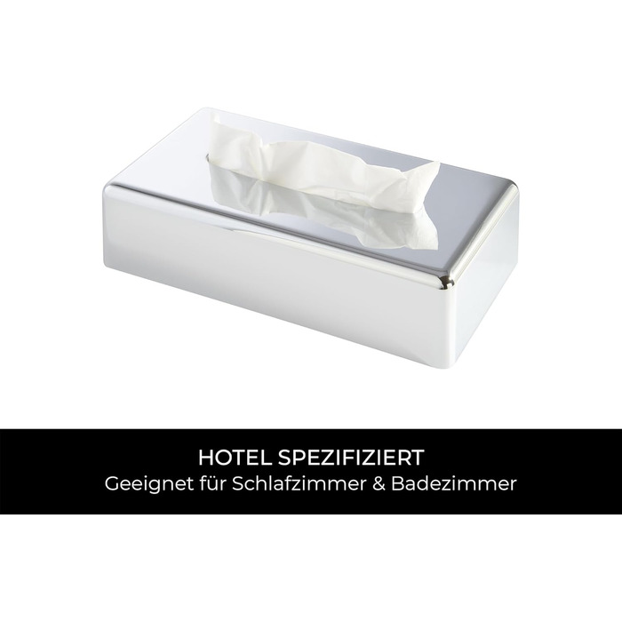 Кришка для серветок прямокутної форми Corby (Devon / TBC0002) срібляного кольору