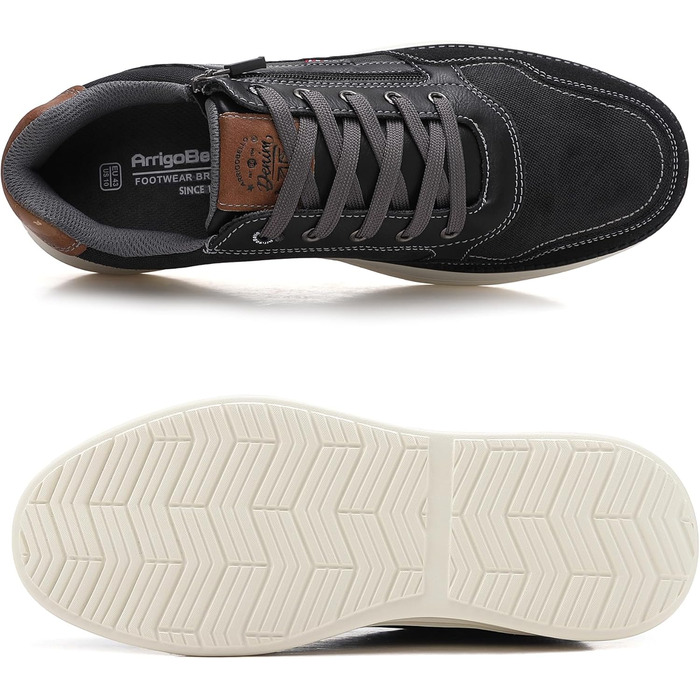 ARRIGO BELLO Чоловічі кросівки для активного відпочинку: легкі, зручні, для туризму та бігу. Розміри 41-46, колір чорний