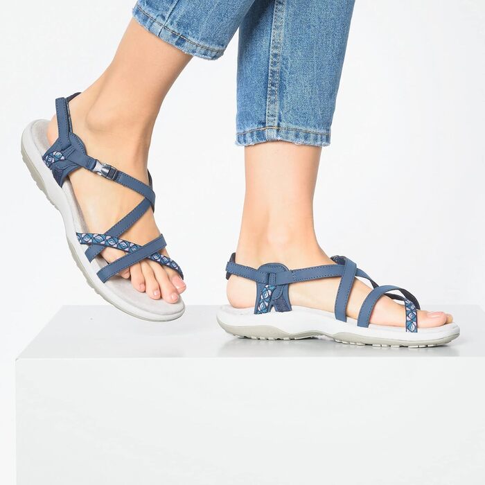 Сандалі жіночі Skechers Reggae Slim-Vacay Navy Duraleather 37 EU