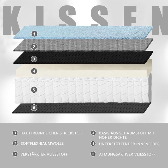 Ігровий крісло Dowinx з підголівником та підставкою для ніг, тканинне, з масажем, ергономічне, для офісу та геймінгу