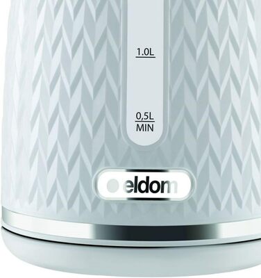 Електричний чайник Eldom C260 | 1.7 л | 2000 Вт | Ретро дизайн, білий | з індикатором рівня води