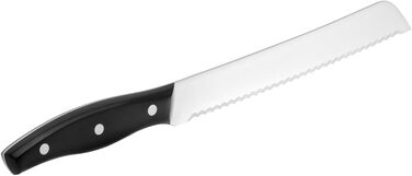 Ніж для хліба ZWILLING Twin Pollux 20 см, нержавіюча сталь, хвилясте лезо, пластиковий руків'я, чорний