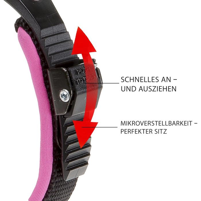 Нашийник для собак Ferplast ERGOFLUO C15/42 з м'якою підкладкою та мікрорегулюванням, рожевий (43x51x25 мм)