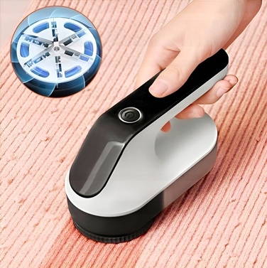 Потужна машинка для видалення ковтушків та ворсу з одягу, светрів та оббивки — 6 лез, USB-зарядка, великий розмір