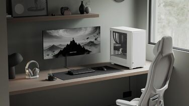 Комп'ютерний корпус Fractal Design Epoch XL White з темперованим склом, сітчастою передньою панеллю та 3 вентиляторами Momentum 12