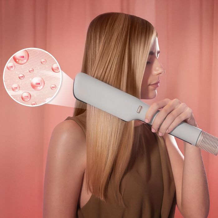 Випрямляч для волосся Cecotec AirLisse 2in1 ForceDry з функцією іонізації та холодного повітря, 1000 Вт, чорний
