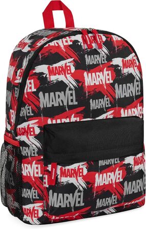 Дитячий рюкзак Marvel Spiderman з героями Marvel: Avengers, Iron Man. Ідеальний для школи, як подарунок. (Червоний/Чорний, 40x30x16 см)