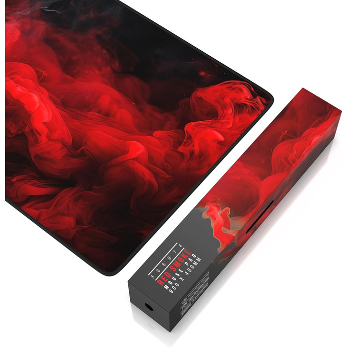 Килимок для миші CSL Titanwolf XXL - 900 x 400 мм - Red Smoke