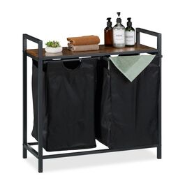 Relaxdays Laundry Basket Shelf with Storage