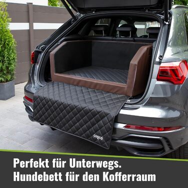 Захист для багажника автомобіля для собак з захистом краю багажника, з кишенею - водонепроникний килимок для транспортування собак, 70x55x38 см