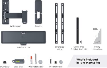 Кріплення для телевізора Vogel's Quick TVM 1225 поворотне, для телевізорів 19-43 дюймів, до 15 кг, кут повороту 120°, VESA до 200x200