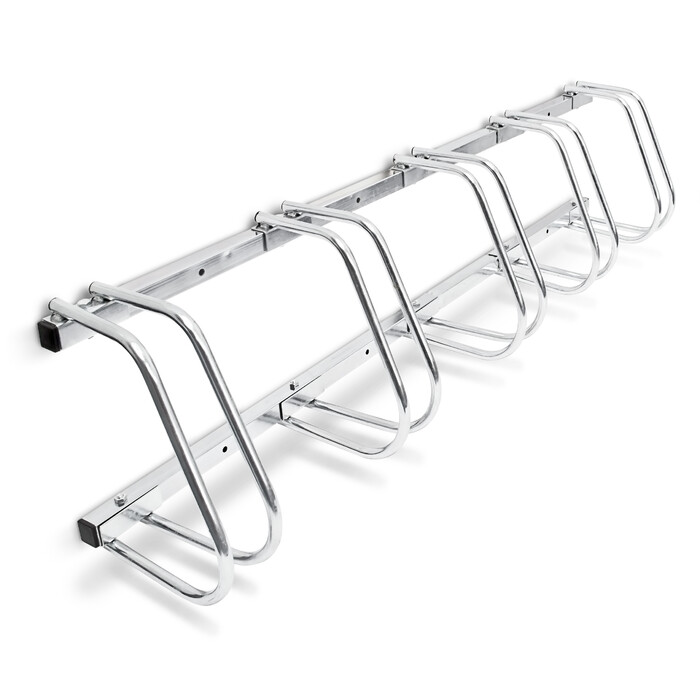 Relaxdays Bicycle Stand for 5 Bicycles, Steel, 130cm