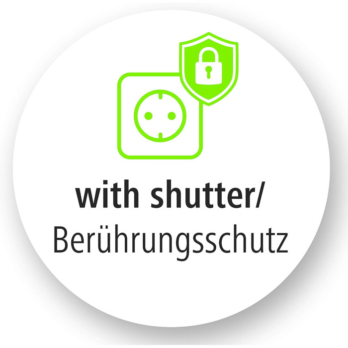 Мережевий фільтр Hama з перенапруженням, 6 розеток, поворот 90°, XL роз'єми, 1.4м кабель, настінний монтаж