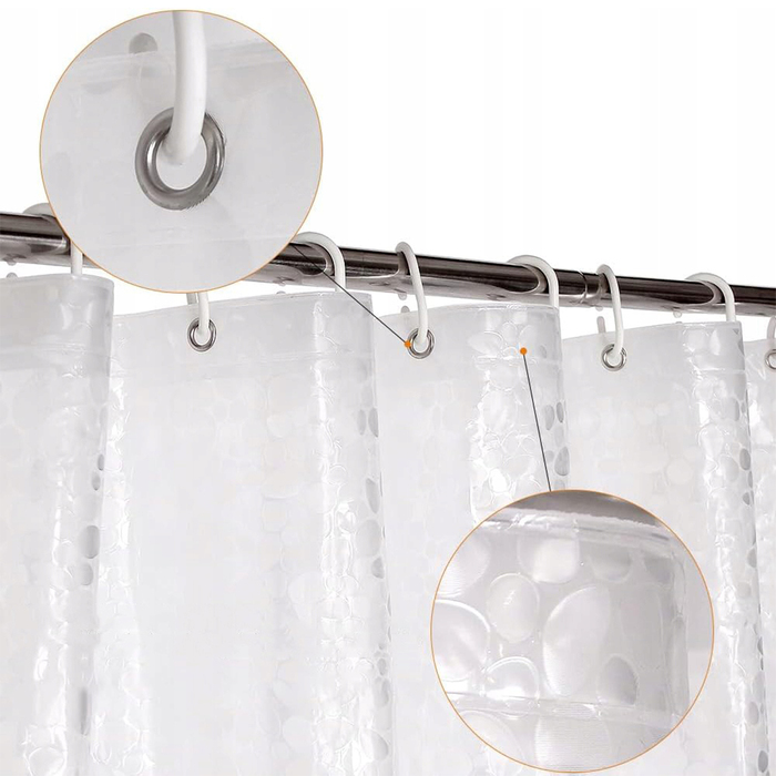 Водонепроникна та протигрибкова штора для душу, 180x200 см