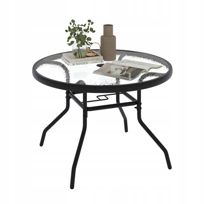 Круглий металевий стіл Costway, 70 x 70 x 45,5 см