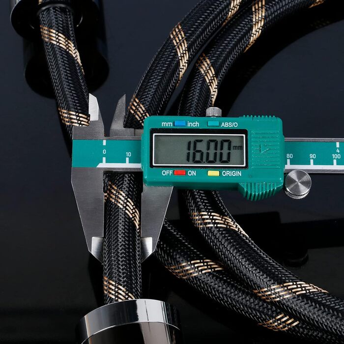 Hi-End мережевий кабель SKW Audiophile Schuko, силовий кабель живлення для сабвуфера, підсилювача, AV/DV систем (3м, чорний)