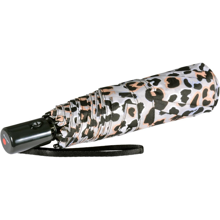 Зонт Knirps Taschenschirm Slim Duomatic з автоматичним відкриванням/закриванням та UV-захистом Renature - Green (Jaguar Apricot)