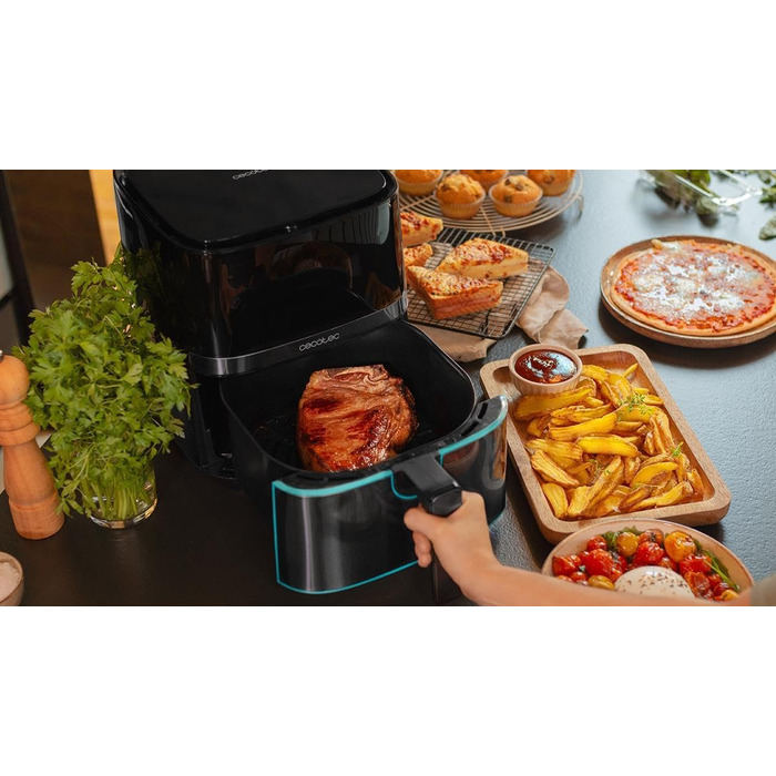 Фритюрниця Cecotec Cecofry Full Inox 5500 Pro 5.5 л, 1700 Вт, без масла, PerfectCook, з аксесуарами, нержавіюча сталь