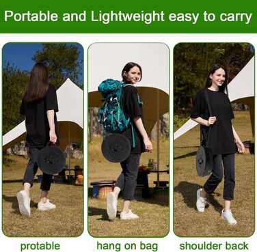 Складаний стілець Upgrade XXL з подушкою, чорний. Міцний, для дорослих, вантажопідйомність 1000 фунтів, для кемпінгу, подорожей та активного відпочинку